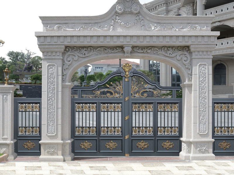 鋁藝大門A2002(圖1) 鋁藝大門A2002(圖1)